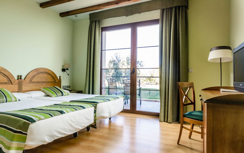 Habitación doble con Salón del Hotel Rural Los Nogales