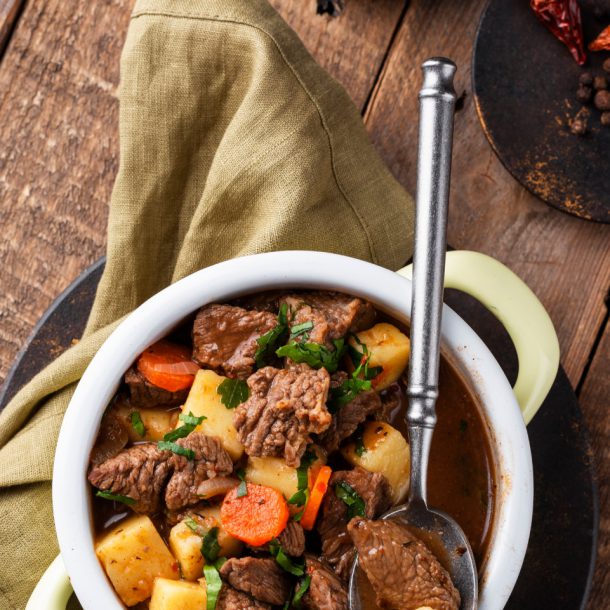 Guiso de carne del Restaurante del Hotel Rural Los Nogales